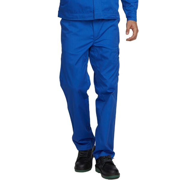 65% polyester35%  cotton Blue Work Pants - Image 3