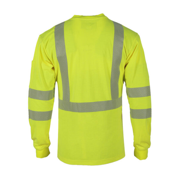 Hi Vis FR Long Sleeve T Shirts - Image 2
