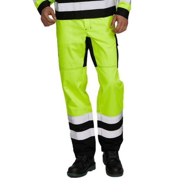 Hi Vis 85% polyester 15% cotton reflective work pants - Image 3