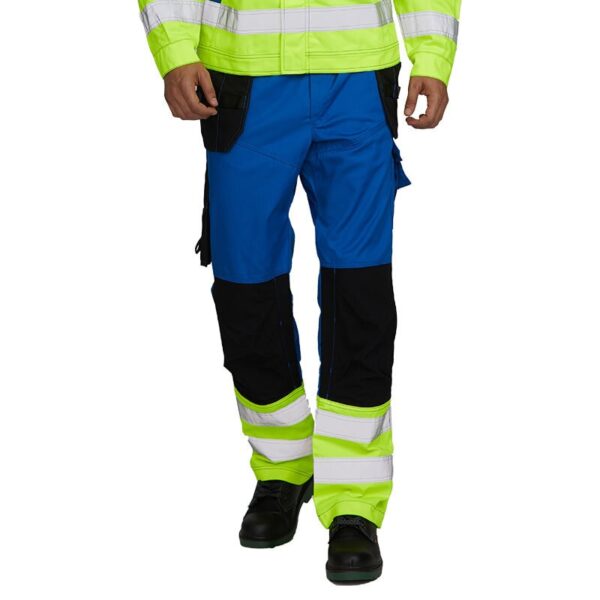 HI Vis Construction  workman Work Trousers