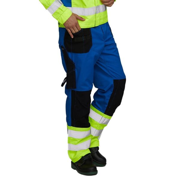 HI Vis Construction  workman Work Trousers - Image 4