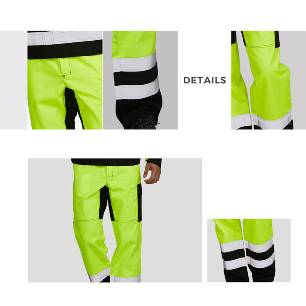 Hi Vis 85% polyester 15% cotton reflective work pants - Image 5